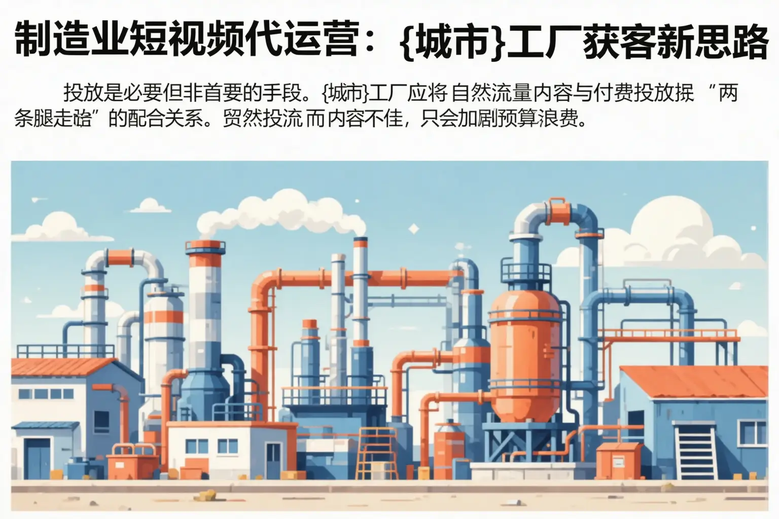 制造业短视频代运营：涡阳工厂获客新思路
